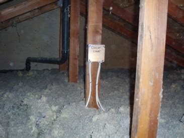 attic junction box mounting